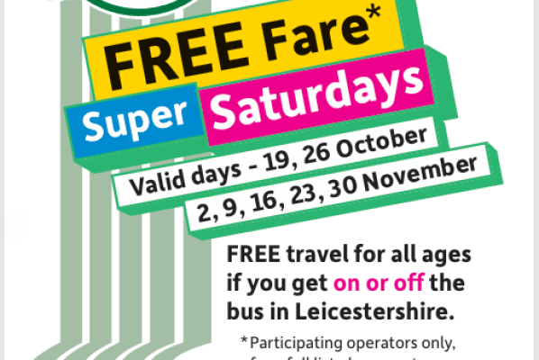 Free bus fare super Saturdays!